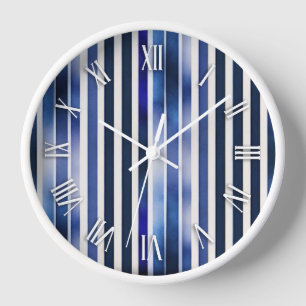 Horloge Summer Popular Navy Blue Boat Stripes Collection