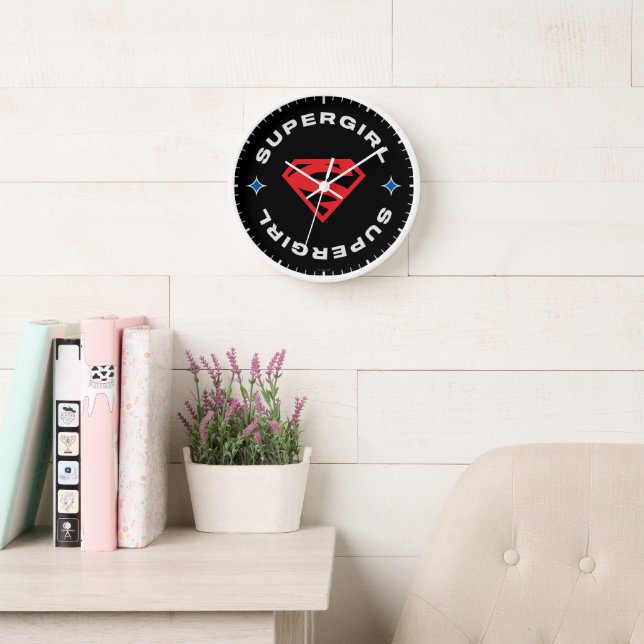 Horloge Supergirl Age of Heroes Circle S-Shield (Salle de lecture)