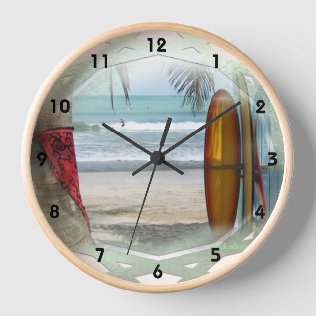 Horloge Surfer Art (Recto)