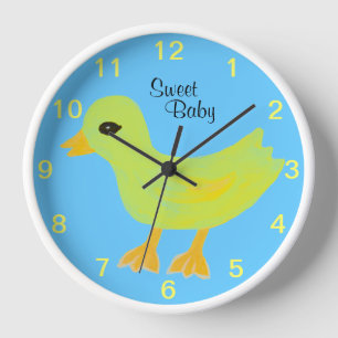 Horloge Sweet Baby Yellow Rubber