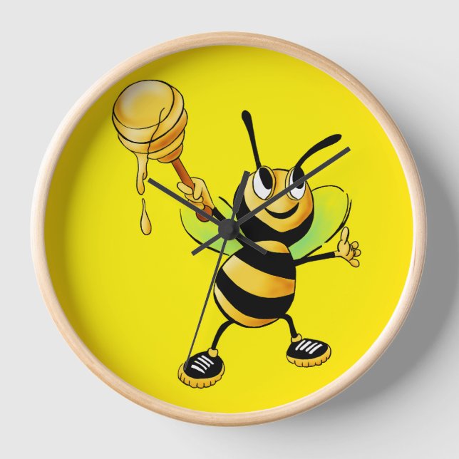 Horloge Sweet Time with Our Honey Bee Clock! 🍯🐝 (Recto)