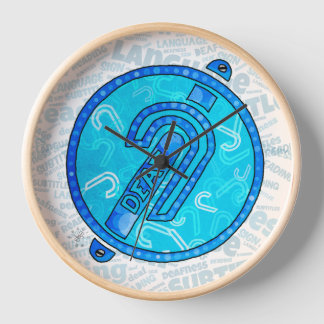 Horloge Symbole des sourds anglais