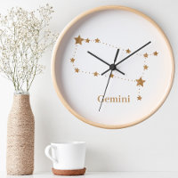 SYMBOLE Zodiaque moderne Gemini Gold| Elément Air 