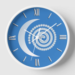 Horloge Tandis que Crescent Moon Spiral