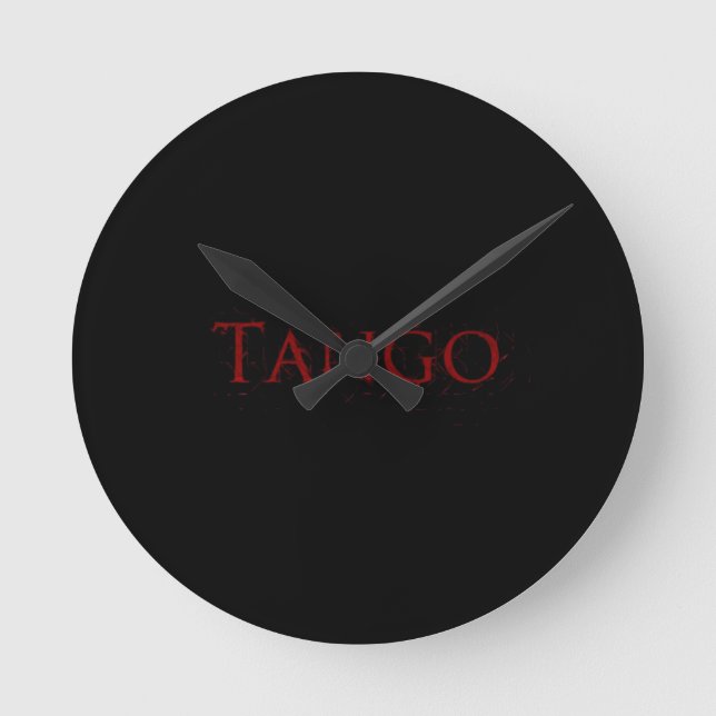 Horloge tango noir (Recto)