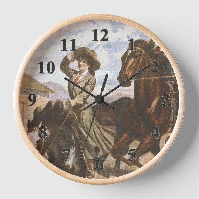 Horloge TEE Cowgirl Old School (Recto)