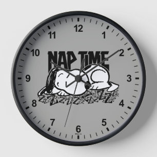 Horloge Tee - shirt   Snoopy Nap Time