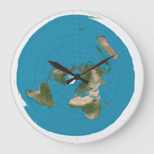 Horloge Terre plate