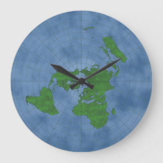 Horloge Terre plate