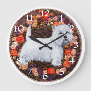 Horloge Terrier Blanc des Highlands de l'Ouest