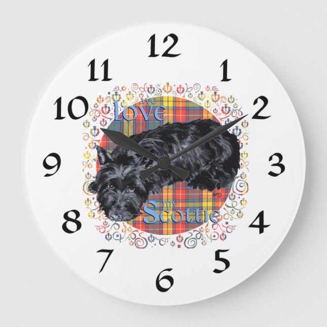 Horloge Terrier Écossais (Recto)
