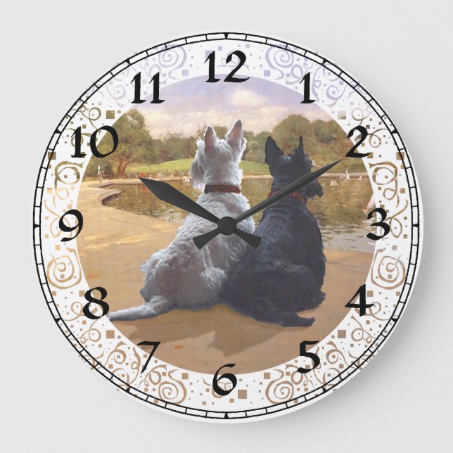 Horloge Terrier Écossais (Recto)