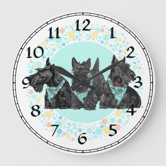 Horloge Terrier Écossais (Recto)