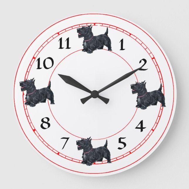 Horloge Terrier Écossais (Recto)