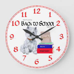 Horloge Terrier West Highland Blanc