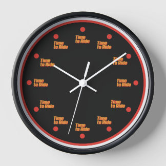 Horloge The Time to ride Clock
