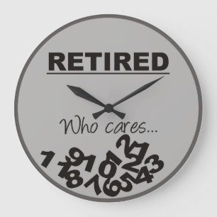 Horloge tombée de retraite de nombres