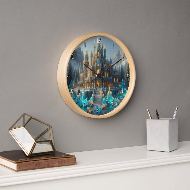 Horloge Topaz et Citrine Ice Castle (Bureau)