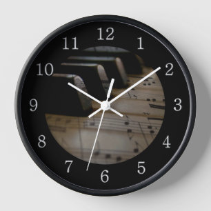 Horloge Touches de piano de musique antique