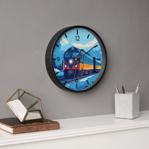 Horloge train cool en train