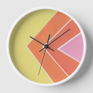 Horloge Triangles Citrus