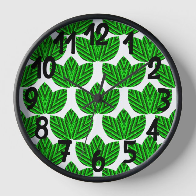 Horloge Trios de feuilles (Recto)
