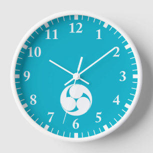 Horloge Trois tourbillons dans le sens inverse des aiguill