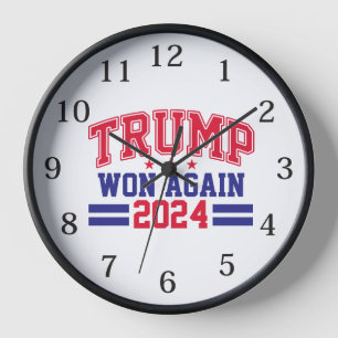Horloge Trump a encore gagné 2024