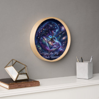 Horloge Tu es mon univers entier Maman cosmique bébé Galax