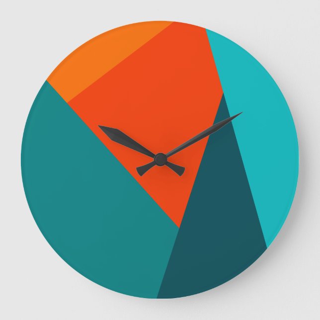 Horloge turquoise et orange (Recto)