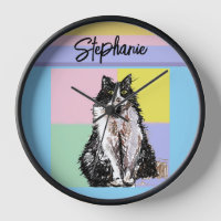 Tuxedo Chat Pastel Couleurs Rose Girls Nom