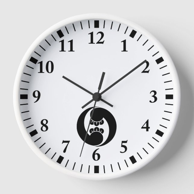 Horloge Two counterclockwise clove swirls (Recto)