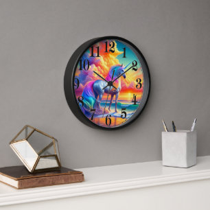 Horloge Unicorn Art