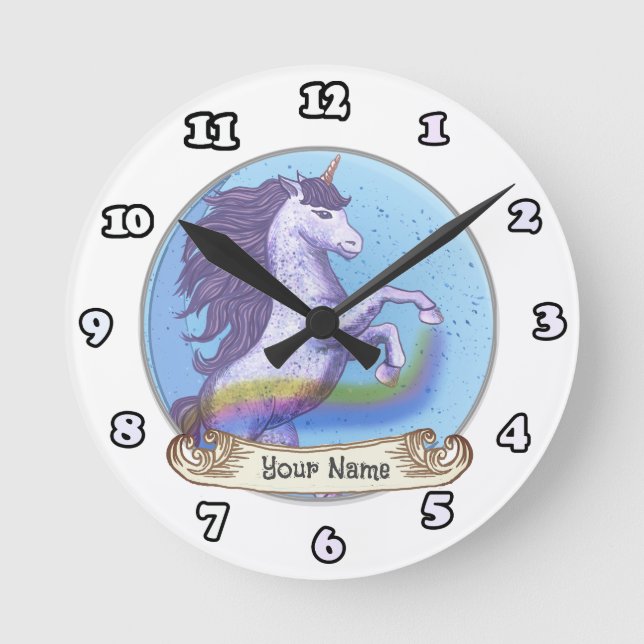 Horloge Unicorne en gras (Recto)