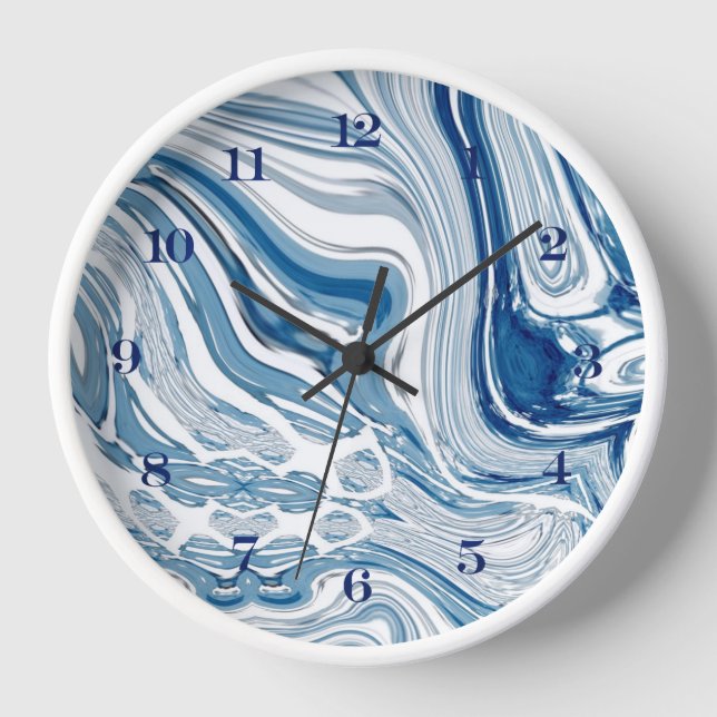Horloge vagues nautiques de la plage de la côte tourbillon (Recto)