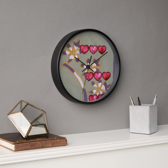 Horloge Valentine's retro For you me (Bureau)