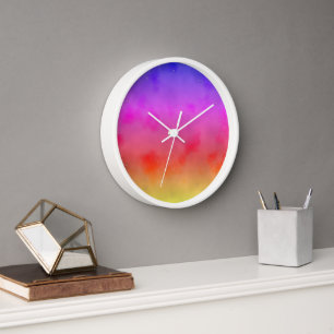 Horloge Vapeur arc-en-ciel