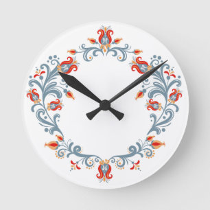 Horloge velkommen d'art populaire scandinave