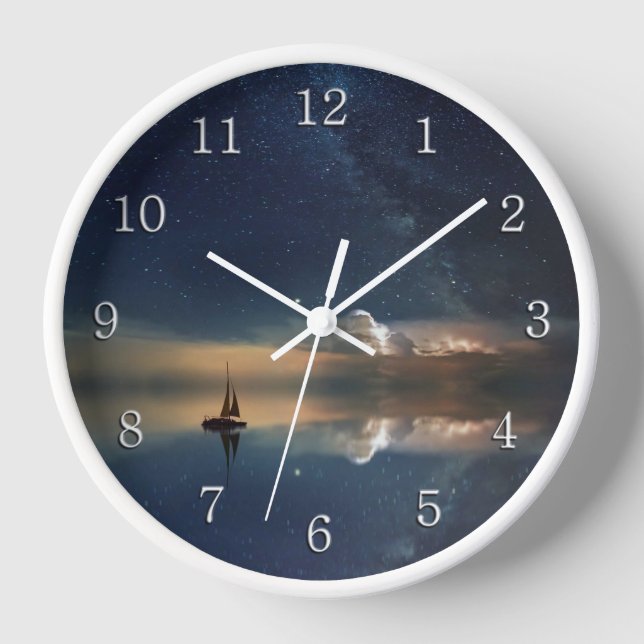 Horloge Vers les nuages Nombres (Recto)