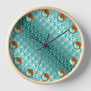 Horloge Verseau & Serpent de Bois