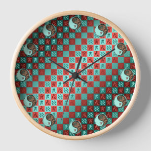 Horloge Verseau & Tigre de Terre