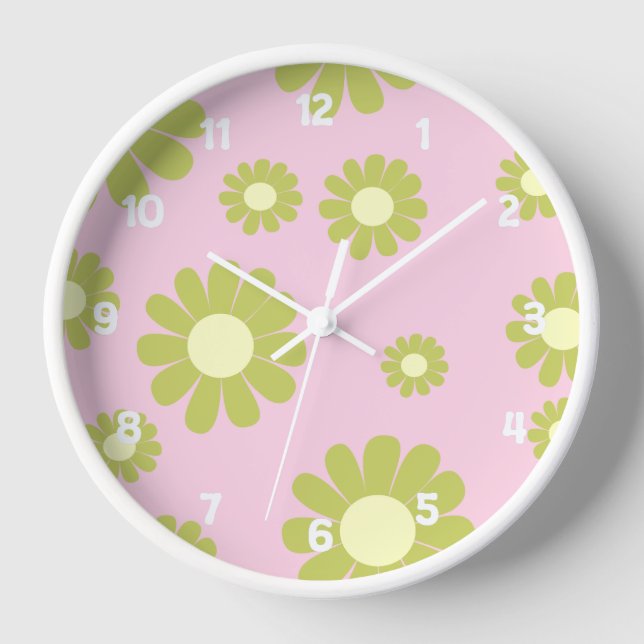Horloge Vert rose pâle (Recto)