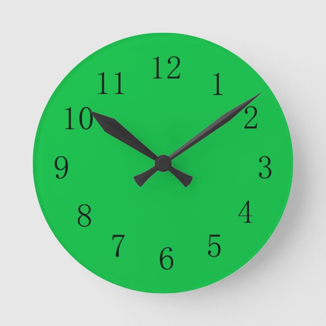 Horloge verte foncée Pastel (Recto)