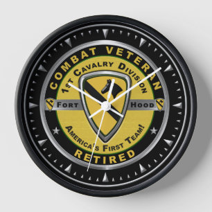 Horloge Vétéran à la retraite de la 1re division de cavale