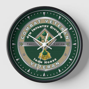 Horloge Vétéran de combat de la 4e division d'infanterie