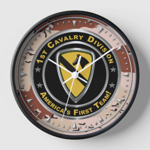 Horloge Vétéran de la 1ère division de cavalerie contre la
