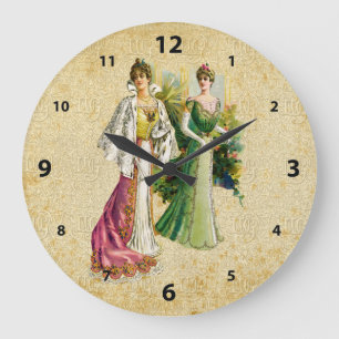 Horloge victorienne vintage de mode de dames