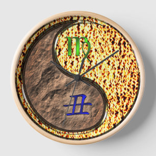 Horloge Vierge & Bœuf de Feu