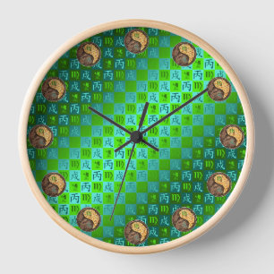 Horloge Vierge & Chien de Feu