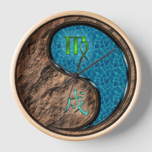 Horloge Vierge & Chien d'Eau